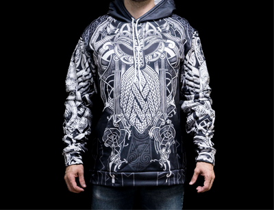Hoodie Viking "Thor's Epicenter - Puissance du Tonnerre"