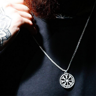 Collier Viking Boussole du Vegvisir-HERITAGE VIKING