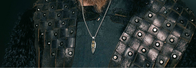 Collier Lance d'Odin Valknut en Acier Inoxydable – Argenté