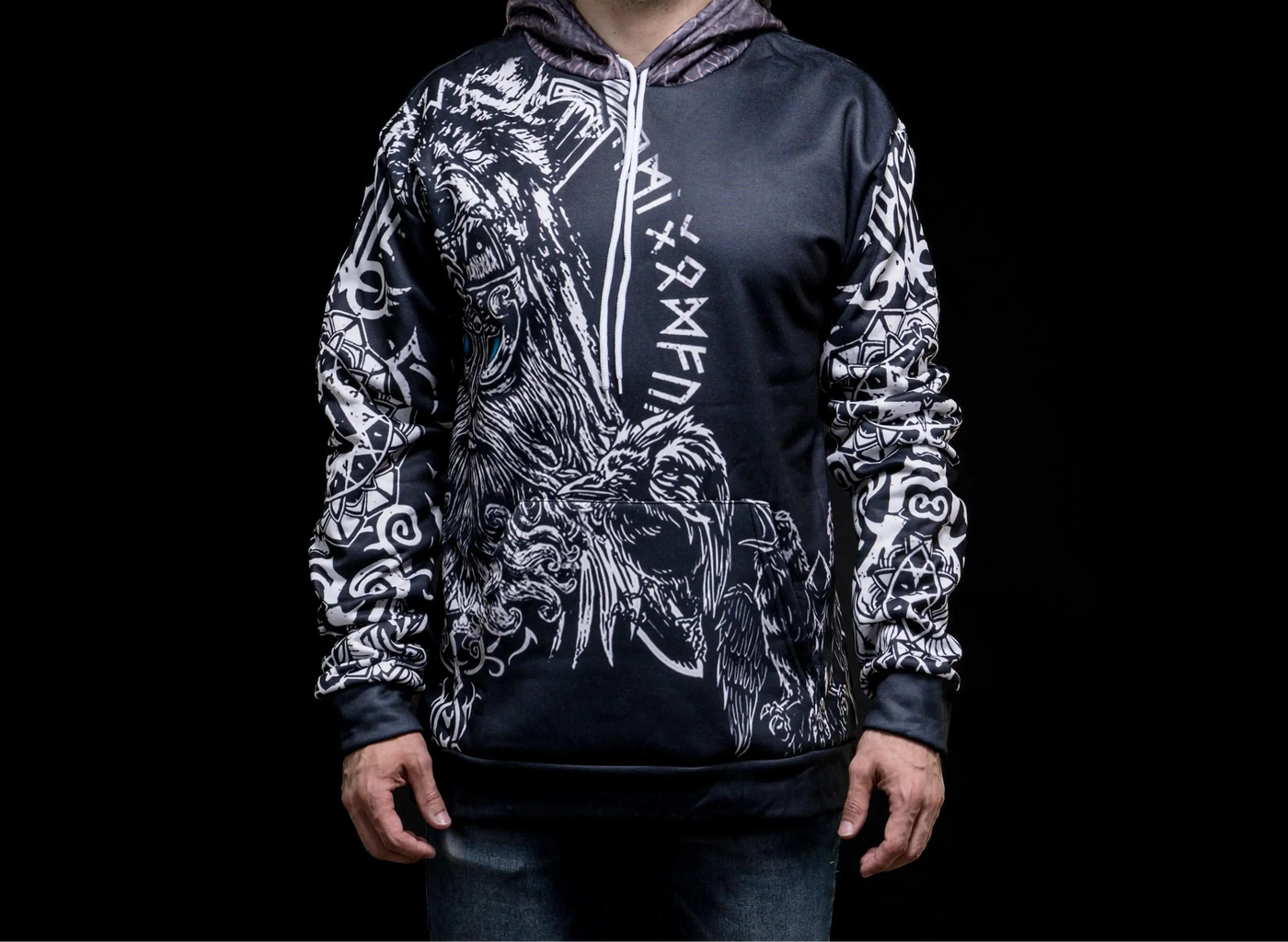 Hoodie Viking "Hoodie Rêverie d'Odin" – Coton