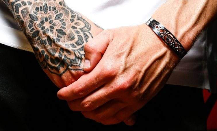 Bracelet Viking Valknut ajustable en acier inoxydable-HERITAGE VIKING