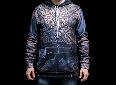 Hoodie Viking "Vegvisir, la boussole du guerrier"-HERITAGE VIKING
