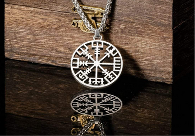 Collier Viking Boussole du Vegvisir-HERITAGE VIKING