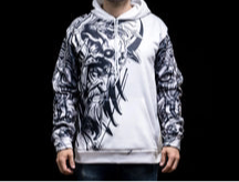 Hoodie Viking "Fury d'Odin" – Coton