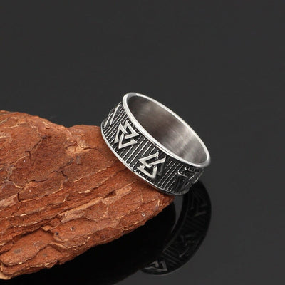 Anneau aux multiples Valknut-HERITAGE VIKING