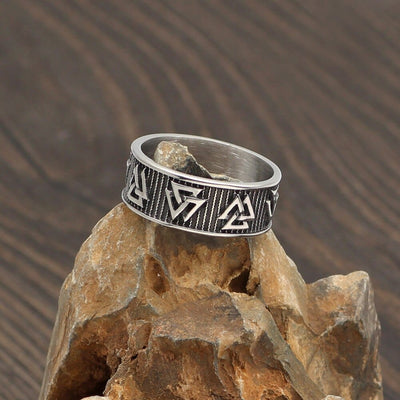 Anneau aux multiples Valknut-HERITAGE VIKING