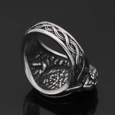 Bague symbole Valknut - Acier inoxydable - Viking-HERITAGE VIKING