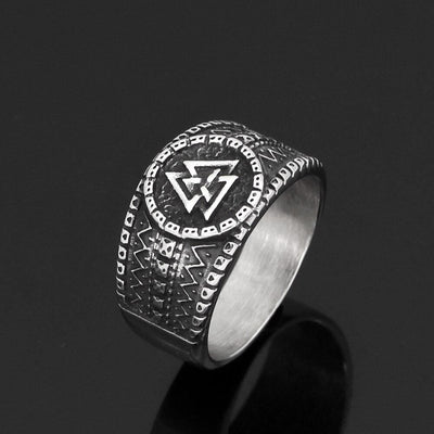 Anneau Valknut | Acier Inoxydable-HERITAGE VIKING