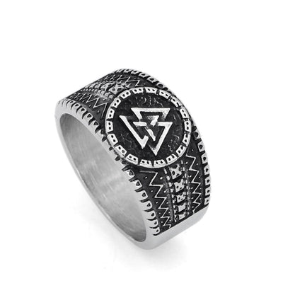 Anneau Valknut | Acier Inoxydable-HERITAGE VIKING