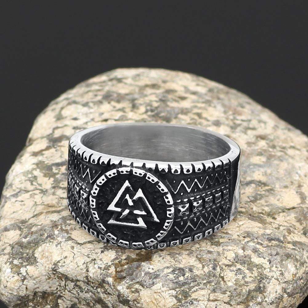 Anneau Valknut | Acier Inoxydable-HERITAGE VIKING