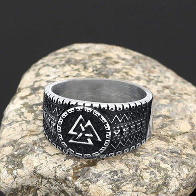 Anneau Valknut | Acier Inoxydable-HERITAGE VIKING