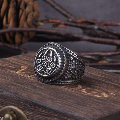 Bague Berserker | Acier Inoxydable-HERITAGE VIKING