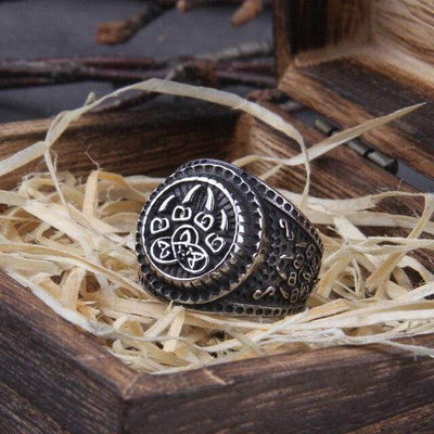 Bague Berserker | Acier Inoxydable-HERITAGE VIKING
