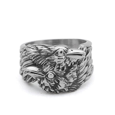 Bague Corbeaux messagers d'Odin-HERITAGE VIKING