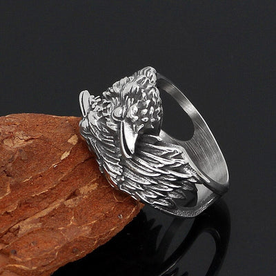 Bague Corbeaux messagers d'Odin-HERITAGE VIKING
