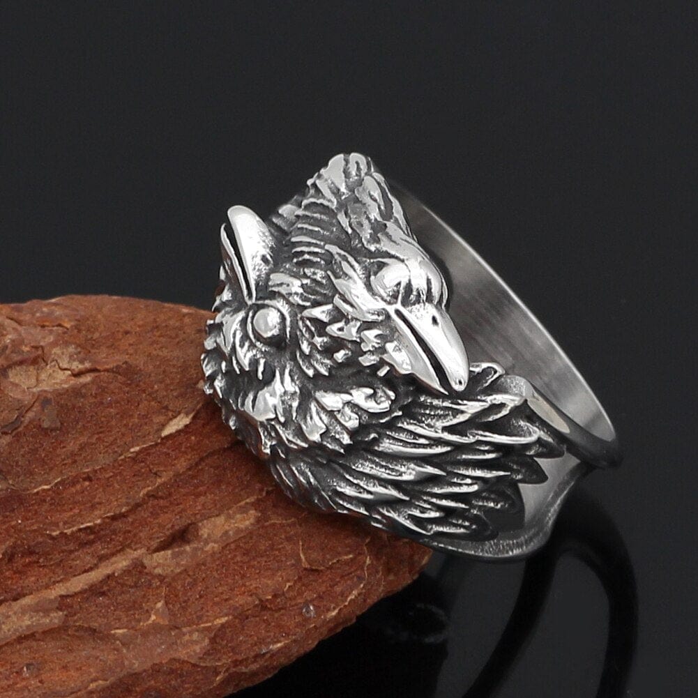 Bague Corbeaux messagers d'Odin-HERITAGE VIKING