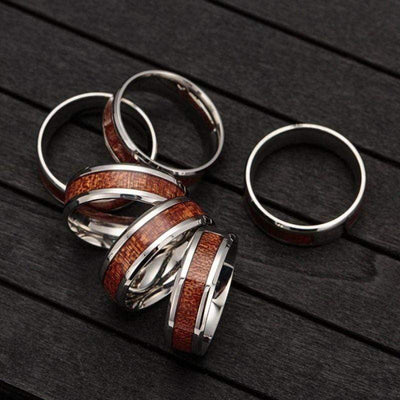 Bague d'Yggdrasil - acier inoxydable-HERITAGE VIKING