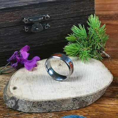 Bague d'Yggdrasil - acier inoxydable-HERITAGE VIKING