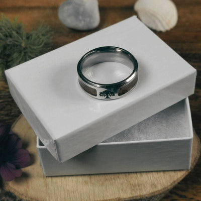 Bague d'Yggdrasil - acier inoxydable-HERITAGE VIKING