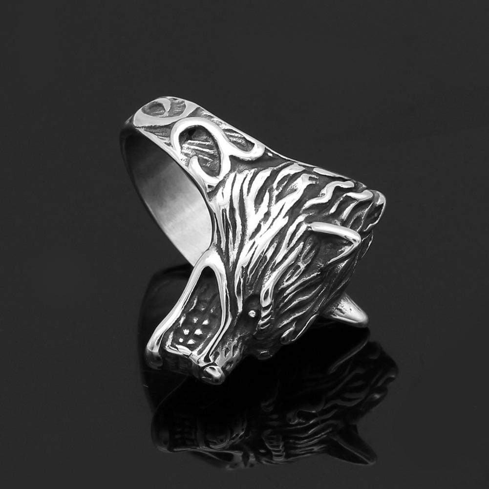 Bague Fenrir | Acier Inoxydable-HERITAGE VIKING