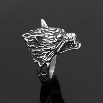 Bague Fenrir | Acier Inoxydable-HERITAGE VIKING
