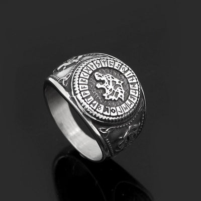 Bague Loup - Acier Inoxydable-HERITAGE VIKING