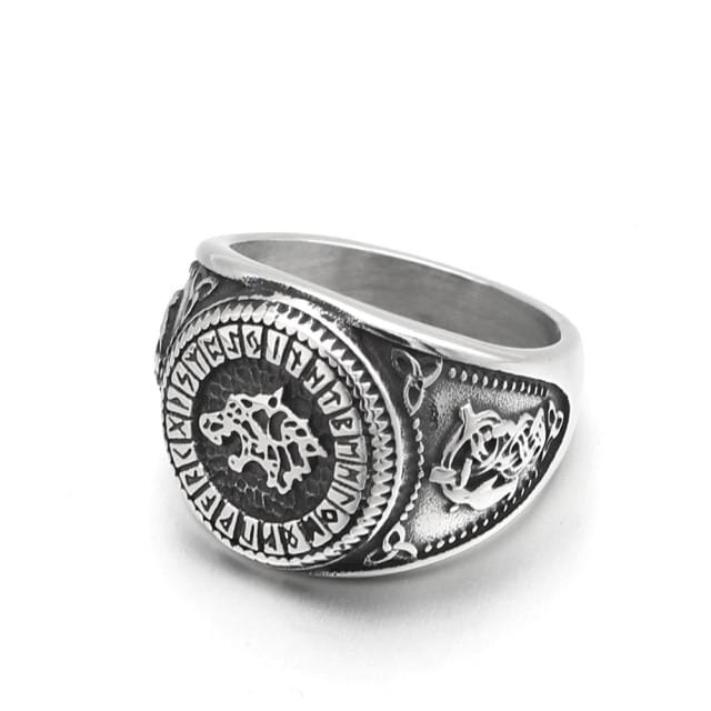 Bague Loup - Acier Inoxydable-HERITAGE VIKING