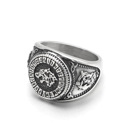 Bague Loup - Acier Inoxydable-HERITAGE VIKING