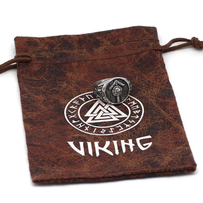 Bague rune nordique | Acier Inoxydable-HERITAGE VIKING