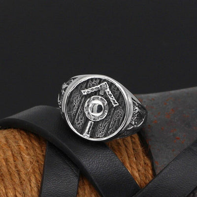 Bague rune nordique | Acier Inoxydable-HERITAGE VIKING