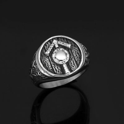 Bague rune nordique | Acier Inoxydable-HERITAGE VIKING