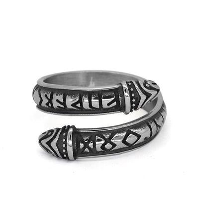 Bague runique ouverte-HERITAGE VIKING