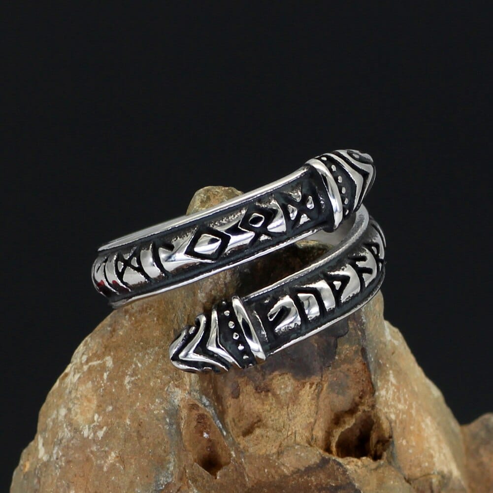 Bague runique ouverte-HERITAGE VIKING