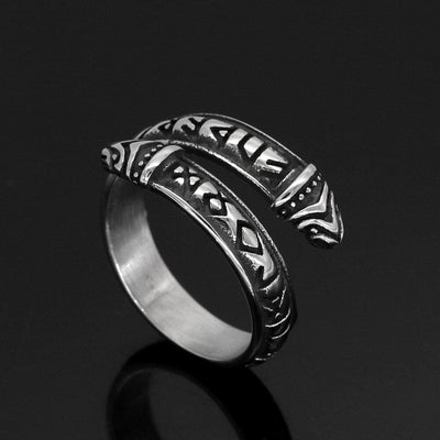 Bague runique ouverte-HERITAGE VIKING