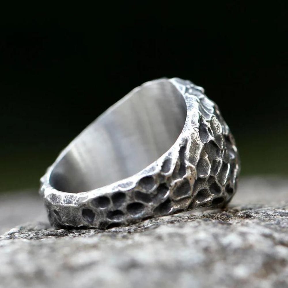 Bague "Suivre son chemin" Vegvisir | Acier inoxydable-HERITAGE VIKING