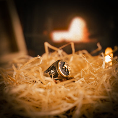 Bague tête de loup viking - acier inoxydable-HERITAGE VIKING