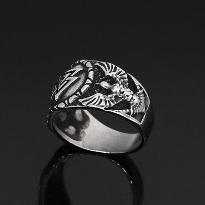 Bague Valknut porté par les corbeaux d'Odin-HERITAGE VIKING