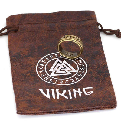 Bague Viking Ancienne - Acier inoxydable-HERITAGE VIKING