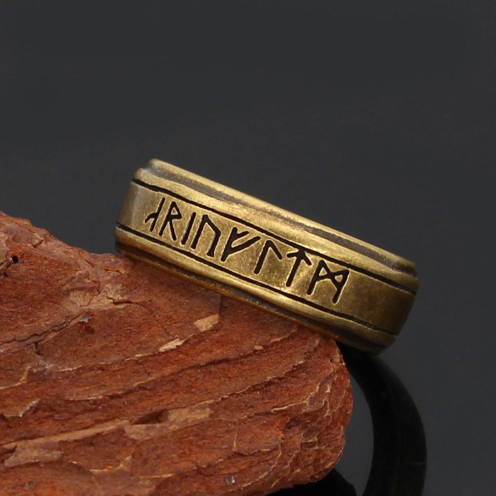 Bague Viking Ancienne - Acier inoxydable-HERITAGE VIKING