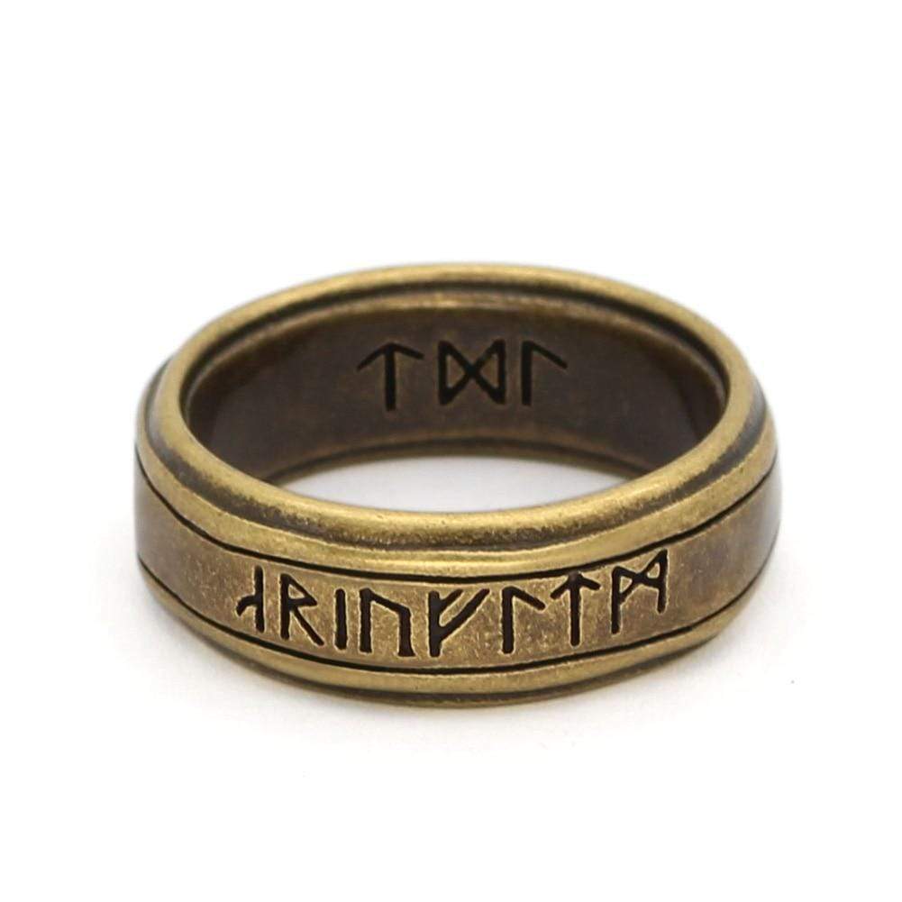 Bague Viking Ancienne - Acier inoxydable-HERITAGE VIKING