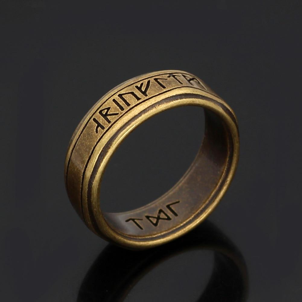 Bague Viking Ancienne - Acier inoxydable-HERITAGE VIKING
