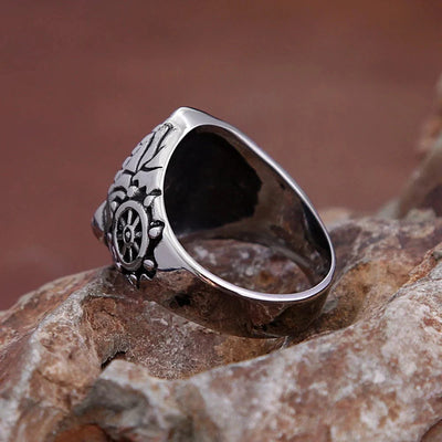 Bague Viking Ancre de Drakkar-HERITAGE VIKING