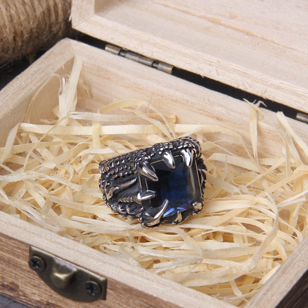 Bague viking "Anneau des Quatre Feux du Dragon"-HERITAGE VIKING
