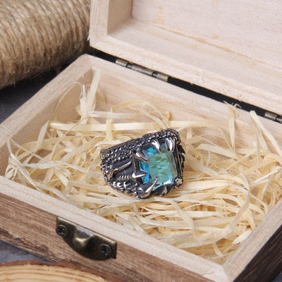 Bague viking "Anneau des Quatre Feux du Dragon"-HERITAGE VIKING