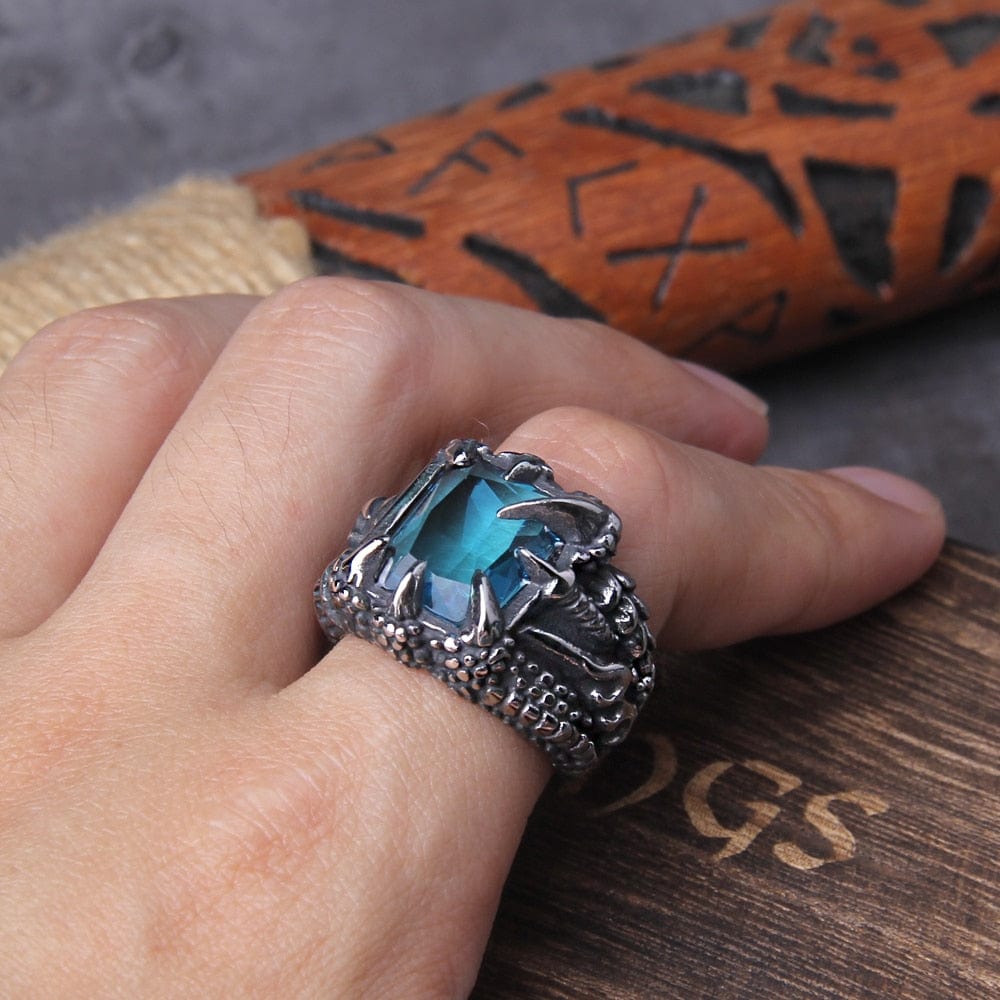 Bague viking "Anneau des Quatre Feux du Dragon"-HERITAGE VIKING