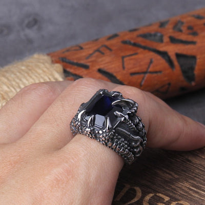 Bague viking "Anneau des Quatre Feux du Dragon"-HERITAGE VIKING