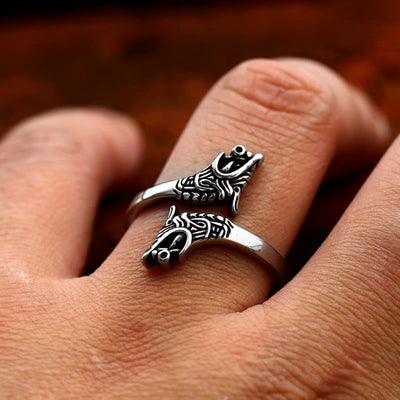 Bague Viking "Bague de la Fraternité du Loup"-HERITAGE VIKING