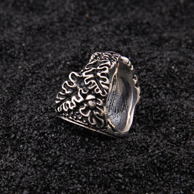 Bague Viking en Argent Sterling 925 - Effeuillement Vegvisir-HERITAGE VIKING