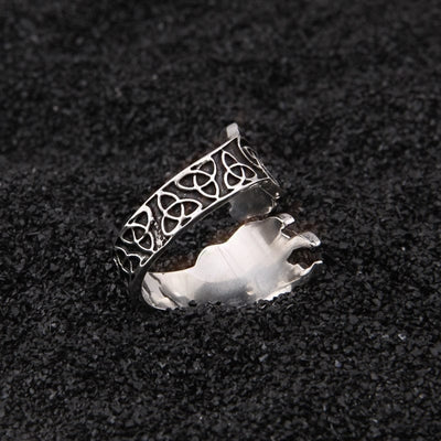 Bague Viking en Argent Sterling 925 - Les Pattes de l'Ours-HERITAGE VIKING