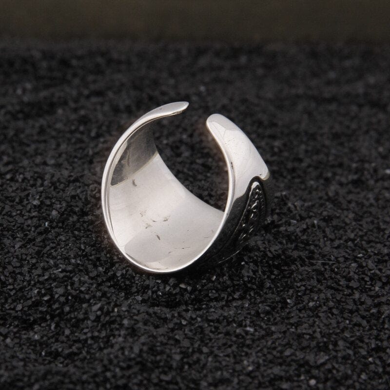 Bague Viking en Argent Sterling 925 - Pouvoir du Valknut-HERITAGE VIKING